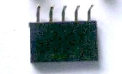 10 Pezzi 1*5P 2.54mm Bent Pin Header Femmina Connettore Plug