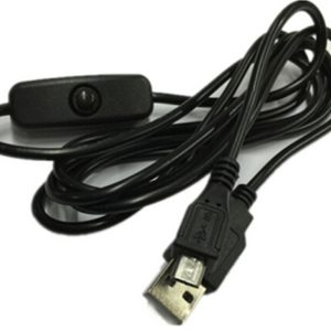 Micro USB Alimentatore DC Cavo Pulsante Charger 2A for Raspberry Pi B/B+ Board