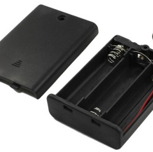 3AA ON/OFF Pulsante 3x1.5V AA Batteria Holder Case With ON/OFF Pulsante