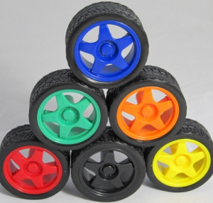65MM Blu Verde Arancione Rosso Nero Giallo Ruota Racing