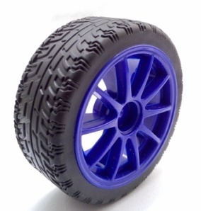Ruota Racing 65MM diam Blu Cerchio 10 Raggi