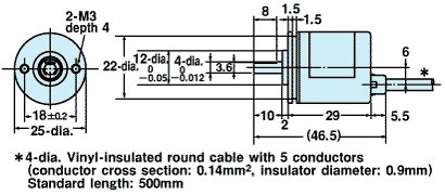 E6A2-CWZ3E Encoder rotativo 360 p / R - immagine 7