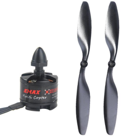 Motore brushless CCW (testa nera) Emax Mt2213 935kv con propller 1045 per DJI F450 X525 Quad-x Hex Octo