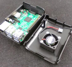 Custodia Black Raspberry pi 3 con Fan2
