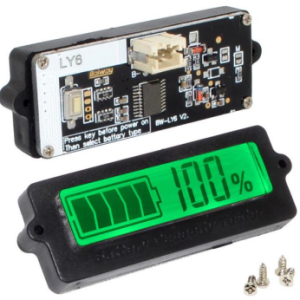 Tipo Costruito LY6 Blu / verde LCD Indicatore digitale Tester Batteria Capacità Batteria al piombo Litio