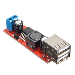 Step Down Modulo di Alimentazione Doppia USB Convertitore da DC 6V-40V a 5V 3A