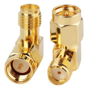 Connettore Adattatore SMA Femmina a SMA Maschio 90 gradi per Antenna