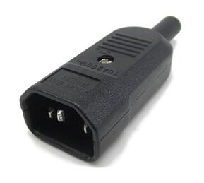 Connettore VDE Maschio 230V 10A presa volante tripolare cavi alimentazione UPS