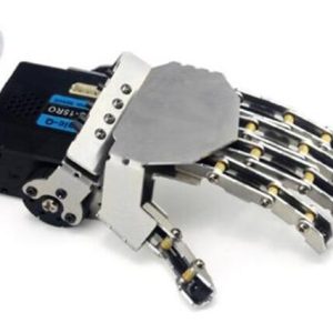 Sinistra Robot mano-cinque dita / braccio manipolatore metallo / Mini mano bionica / braccio robot umanoide / pinza / accessori