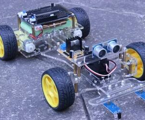 Telaio per auto robot fai-da-te, solo telaio + motore + Ruota + servo, senza altri componenti