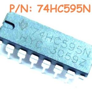 6 Pezzi 74HC595N Registri a scorrimento per contatori 8-BIT IC Circuiti Integrati