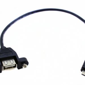 Cavo Adattatore 30CM 5P Micro USB Maschio a USB-A Femmina Montaggio Pannello