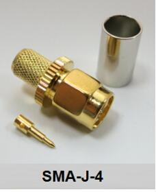 Connettore per cavo Coassiale SMA Maschio a Crimpare 4mm