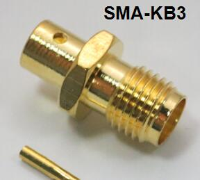 2 Pezzi SMA - Femmina foro 3.0mm connettore a saldare