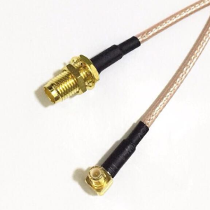 SMB-K Femmina all'interno di MCX-J Bend Maschio all'interno 15CM RG316 Cavo