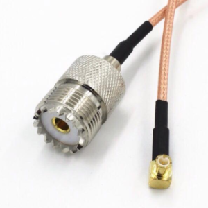UHF SL16 Femmina dentro a MCX-J Bend Maschio dentro 15CM RG316 Calbe