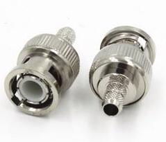 2 pezzi Connettori  BNC-J3 maschio connettore interno cavo RG58