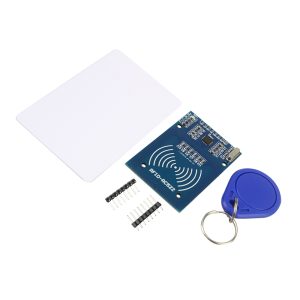 Modulo Lettore RC522 RFID Mifare RF Kit con Scheda RFID e Portachiavi RFID (versione blu)