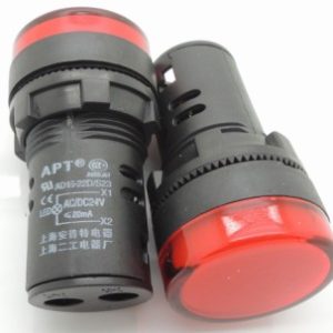 Spia luminosa da pannello Rossa AD16-22D/S 24V Foro 22MM