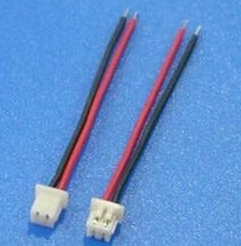2 Pezzi cavo Connettore JST a 2 Pin Passo 1.25mm Lungo 15CM