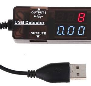 YB26VA Amperometro digitale rosso blu LED Amperometro doppio display 3,2-10 V Volt Amp