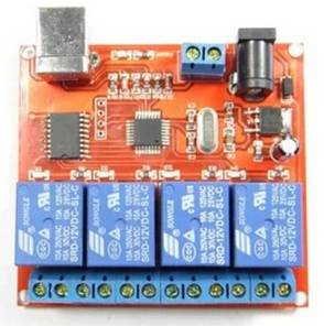 Modulo relè 12V a 4 canali con interruttore di controllo USB