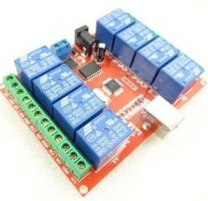 Modulo relè 12V a 8 canali con interruttore di controllo USB