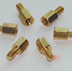 Pilastri a vite esagonale filettati in ottone da 10 pezzi 6MM + 6 M3