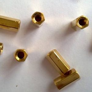 Cilindro in ottone esagonale 10 pezzi 10MM - dorato