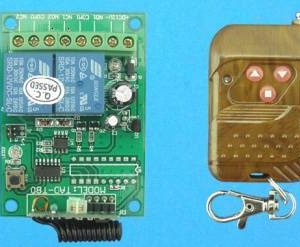 Modulo remoto relè a 2 canali 12V verde