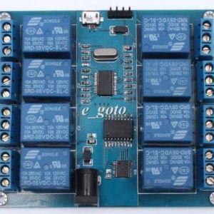 Computer superiore modulo relè micro USB a 8 canali 5V 10A