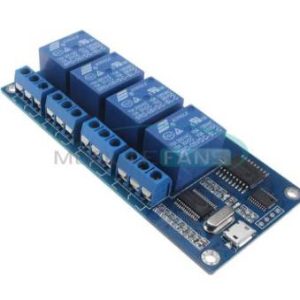 Computer superiore modulo relè micro USB a 4 canali 5V 10A