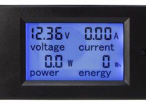 DC LCD Misuratore di potenza amperometro voltmetro LCD digitale Shunt incorporato del motore DC