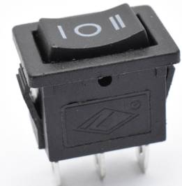 2 pezzi Interruttore a 3 Posizioni 21 * 15 6A 250V 3Pins A6