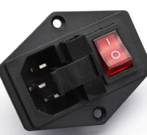 Presa di alimentazione CA 250 V 15 A con fusibile / luce / interruttore