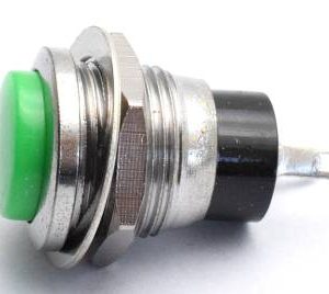 DS-318 / 12mm Botton / Green Nessun interruttore autobloccante