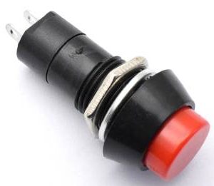 3 pezzi PBS-11A / Botthon rosso da 12 mm con interruttore di blocco automatico / 12 mm