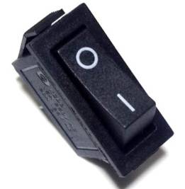 Switch 2 pezzi KCD3 Round nero / KCD3 / 2pins I / O 15A 250V Switch