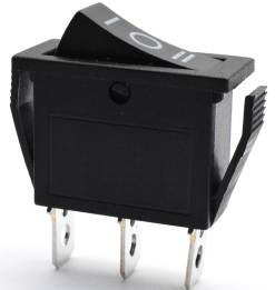 Switch 2 pezzi KCD3 Round nero / KCD3 / 3pins 3 Posizioni 15A 250V Switch