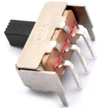 20 Pezzi SS12F23 / Interruttore a levetta orizzontale / 5 perni piegati 2 posizioni Interruttore da 4 mm