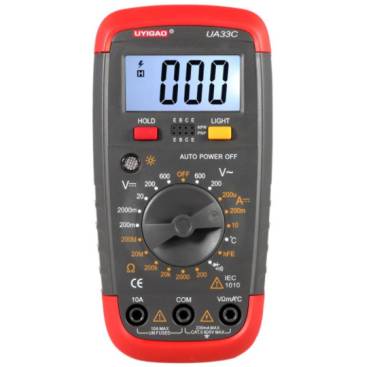 Multimetro Multi Test UA33C multimetro Digitale DC AC Tensione Current Meter Tester di Temperatura
Marca: WFBD-CN