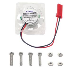 3007 Dissipatore ventola trasparente 5V con luce LED per Raspberry PI