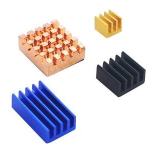 13 * 12 * 5MM rame, 14 * 9 * 5MM blu, 9 * 9 * 5MM nero, dissipatore di calore del radiatore 4 * 4 * 5mm per RPI4