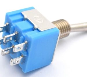 2 Pezzi MTS-203 / 6Pins 3Positions Interruttore a levetta / MTS203