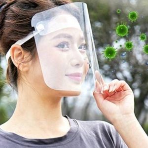 Maschera antipolvere trasparente riutilizzabile