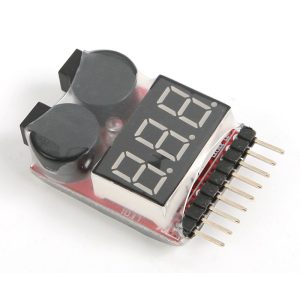 1-8S Monitor Batterie Indicatore di Tensione con Buzzer Allarme per batterie Litio LIPO