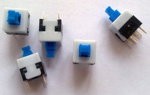 6 Pezzi Not self-locking Pulsante 8.5 * 8.5 Pulsante, double gray Pulsante, Pulsante