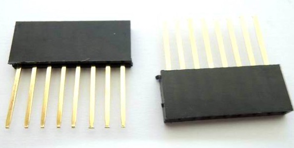 5 Pezzi  long Femmina HEADER Femmina 1 * 8P / 1 * 8P 2.54mm