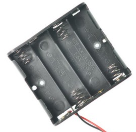 4 slot AAA contenitore batterie