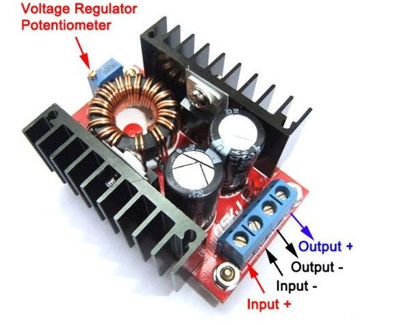 150W Modulo regolatore tensione DC-DC 10-32V Regolabile Boost Modulo Convertitore StepUp - immagine 3